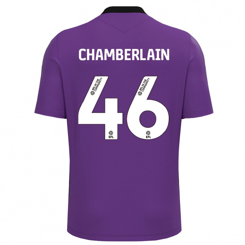 Danxen Dames Harrison Chamberlain #46 Paars Wit Keepersshirt 2025/26 T-Shirt