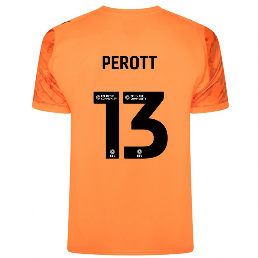 Danxen Dames Milai Perott #13 Oranje Zwart Keepersshirt 2025/26 T-Shirt