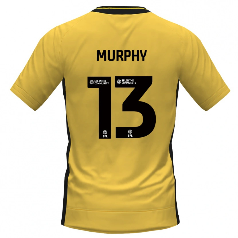 Danxen Dames Joe Murphy #13 Geel Zwart Keepersshirt 2025/26 T-Shirt