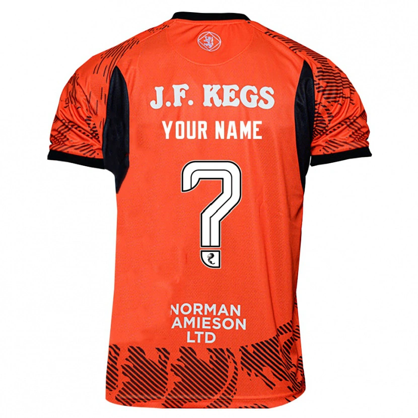 Danxen Dames Dundee United Oranje Zwart Keepersshirt 2025/26 T-Shirt
