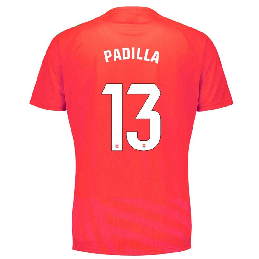 Danxen Dames Alejandro Padilla #13 Rood Wit Keepersshirt 2025/26 T-Shirt