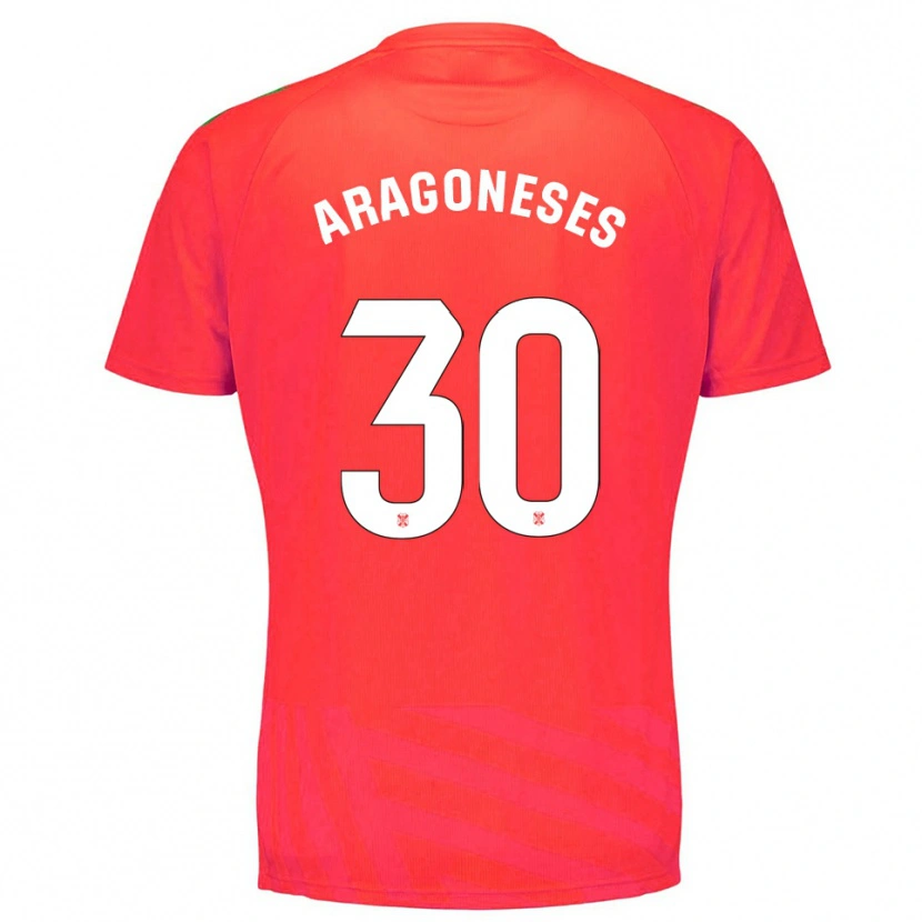 Danxen Dames Sergio Aragoneses #30 Rood Wit Keepersshirt 2025/26 T-Shirt
