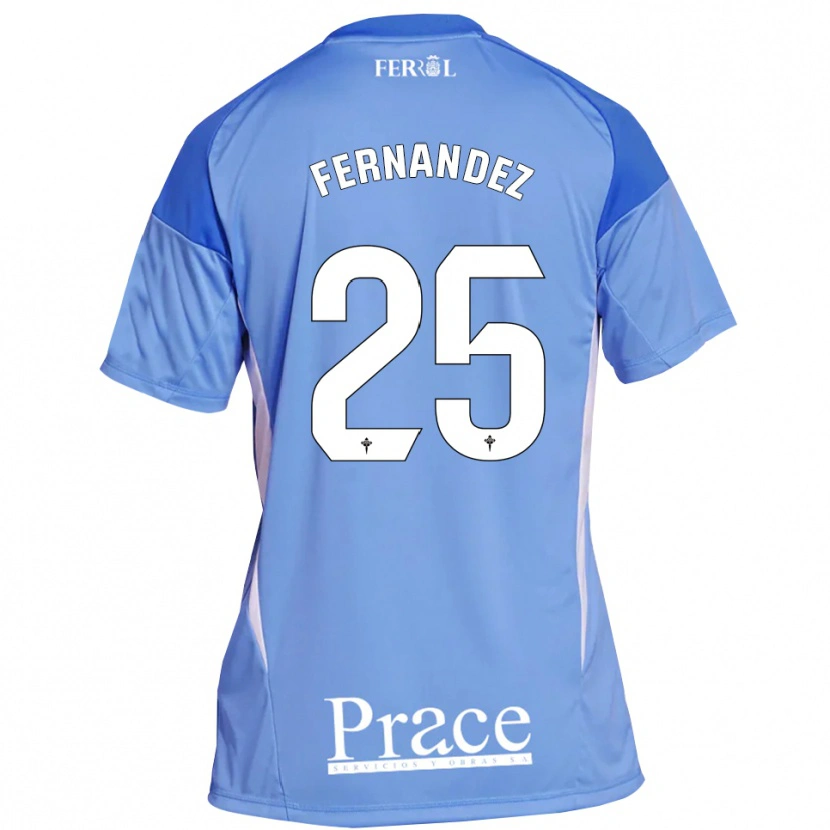 Danxen Dames César Fernández #25 Lichtblauw Wit Keepersshirt 2025/26 T-Shirt
