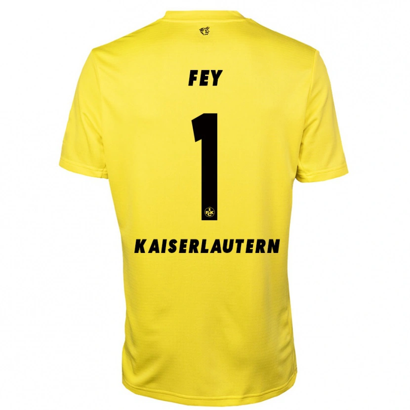 Danxen Dames Tyler Fey #1 Geel Zwart Keepersshirt 2025/26 T-Shirt