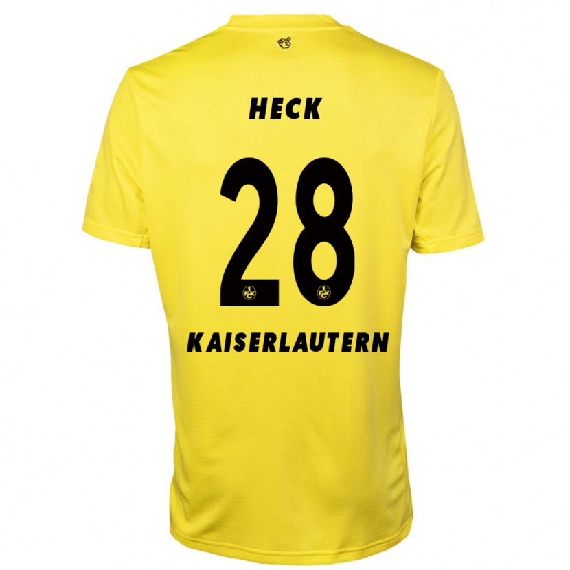 Danxen Dames Fabian Heck #28 Geel Zwart Keepersshirt 2025/26 T-Shirt