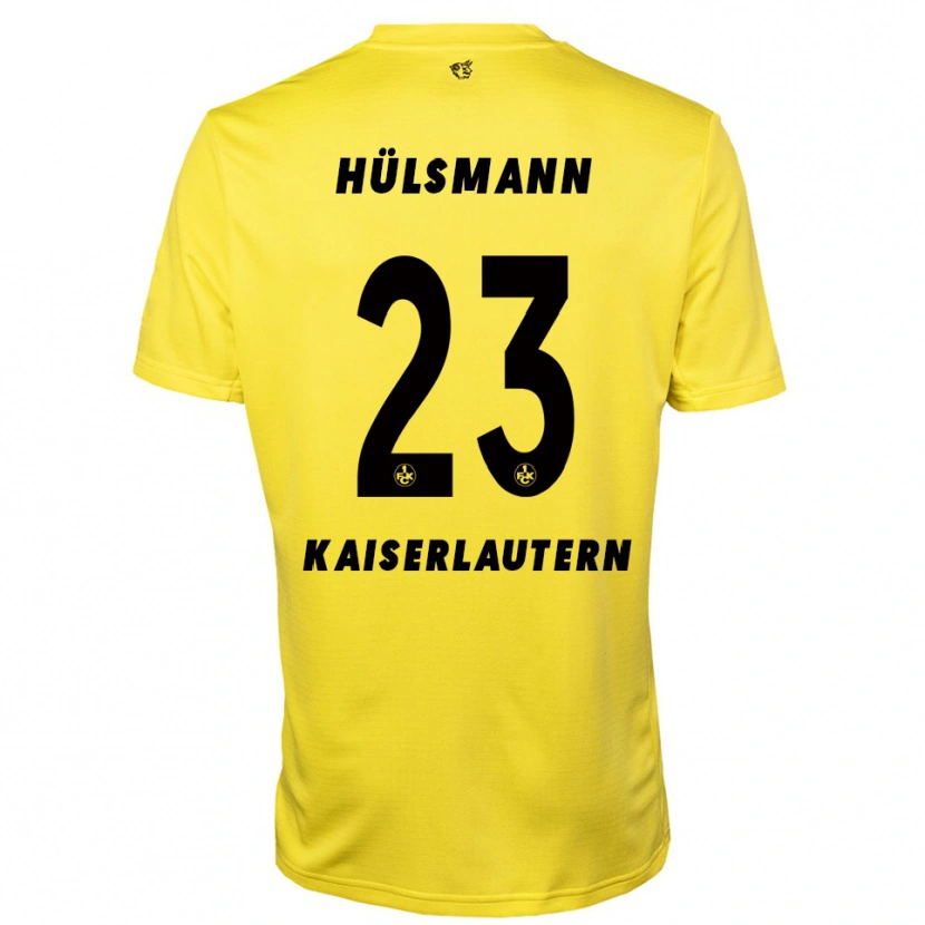 Danxen Dames Randy Hülsmann #23 Geel Zwart Keepersshirt 2025/26 T-Shirt