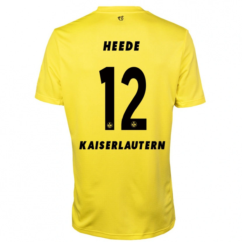 Danxen Dames Jannis Heede #12 Geel Zwart Keepersshirt 2025/26 T-Shirt