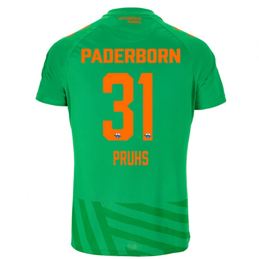 Danxen Dames Florian Pruhs #31 Groen Oranje Keepersshirt 2025/26 T-Shirt