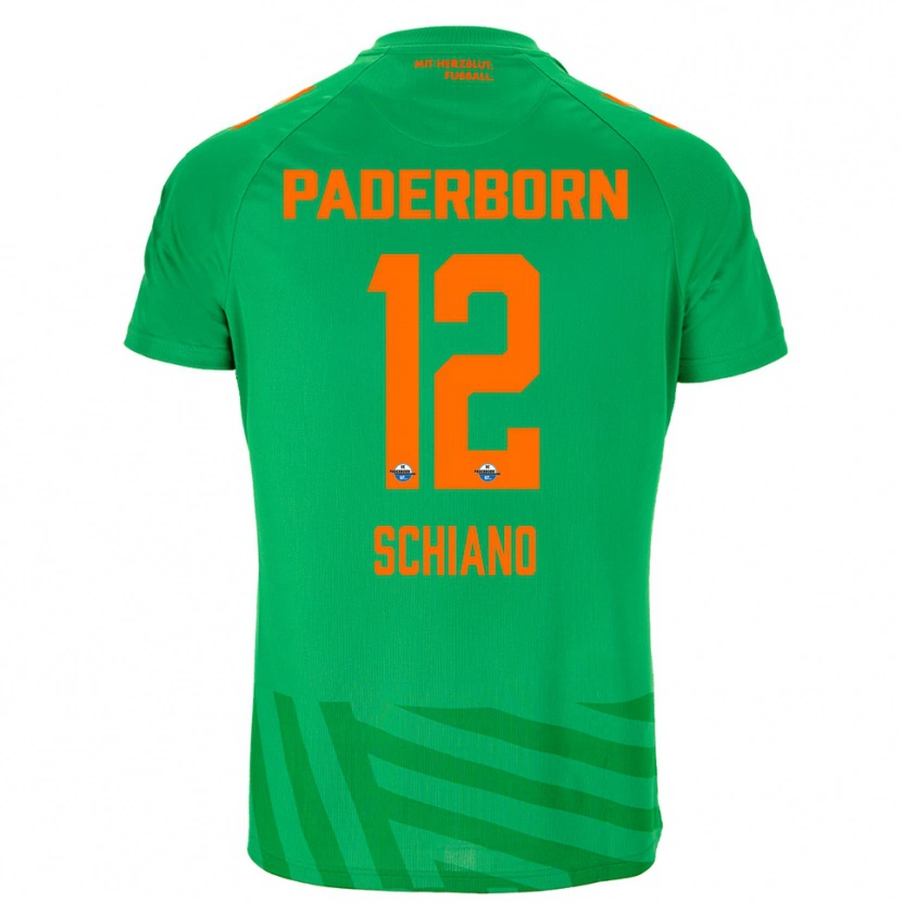 Danxen Dames Damiano Schiano #12 Groen Oranje Keepersshirt 2025/26 T-Shirt
