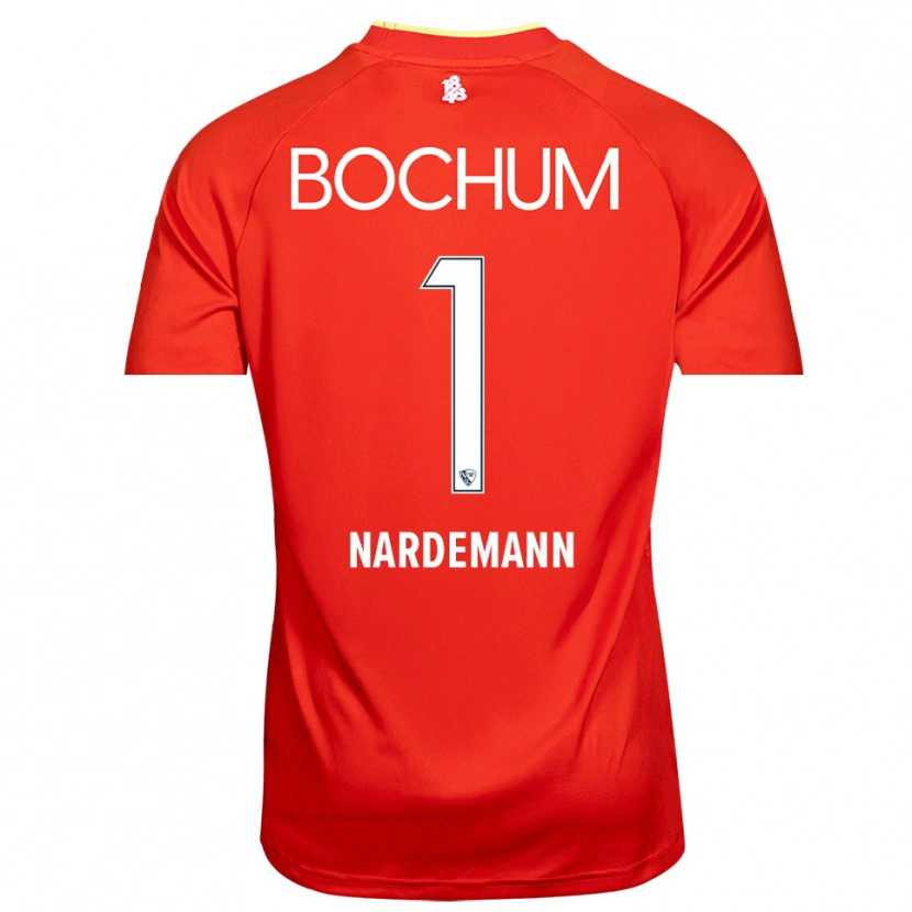 Danxen Dames Kari Närdemann #1 Rood Wit Keepersshirt 2025/26 T-Shirt