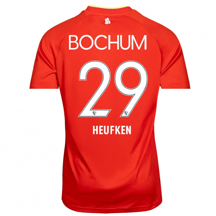 Danxen Dames Jeremias Heufken #29 Rood Wit Keepersshirt 2025/26 T-Shirt