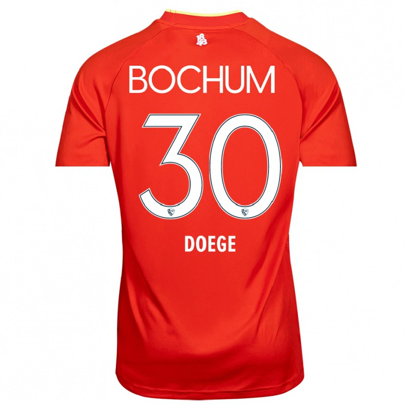 Danxen Dames Leonie Doege #30 Rood Wit Keepersshirt 2025/26 T-Shirt