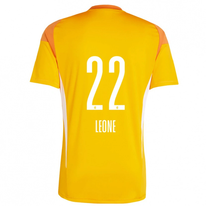 Danxen Dames Vincent Leone #22 Geel Oranje Keepersshirt 2025/26 T-Shirt