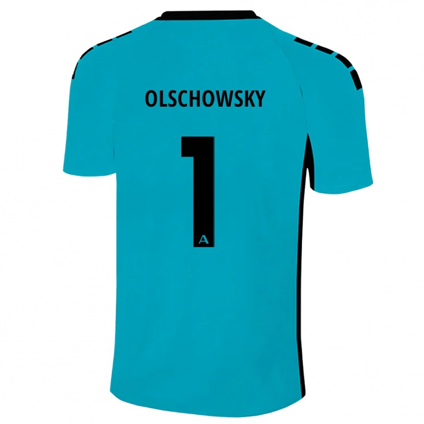 Danxen Dames Jan Olschowsky #1 Cyaan Keepersshirt 2025/26 T-Shirt