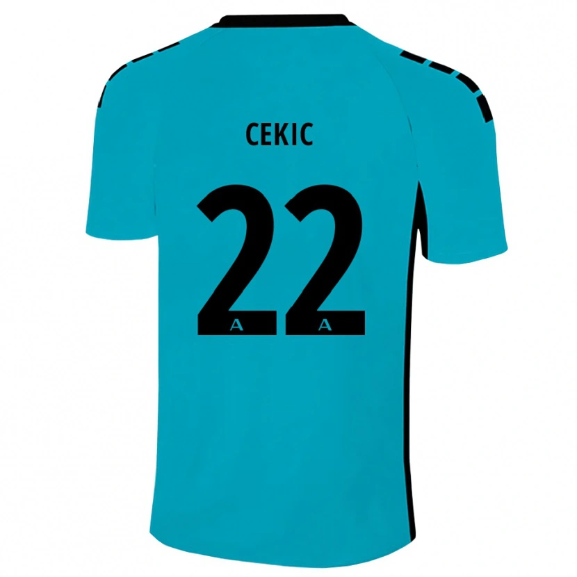 Danxen Dames Adnan Cekic #22 Cyaan Keepersshirt 2025/26 T-Shirt