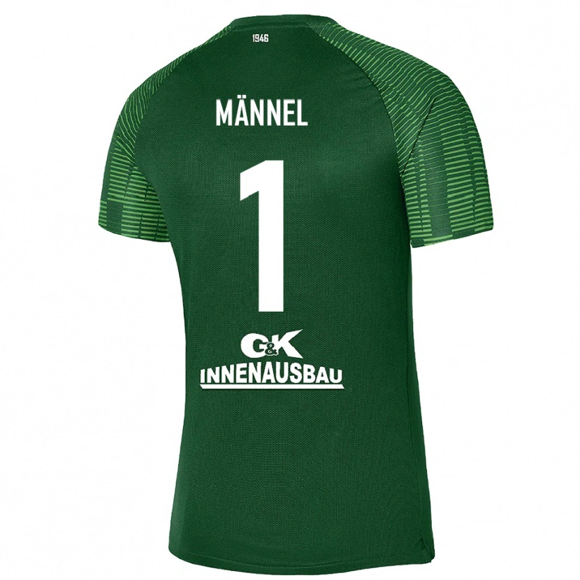 Danxen Dames Martin Männel #1 Diep Groen Zwart Keepersshirt 2025/26 T-Shirt