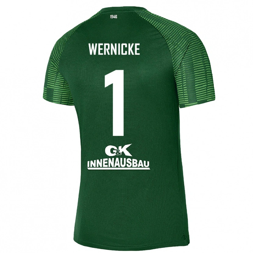 Danxen Dames Samuli Wernicke #1 Diep Groen Zwart Keepersshirt 2025/26 T-Shirt