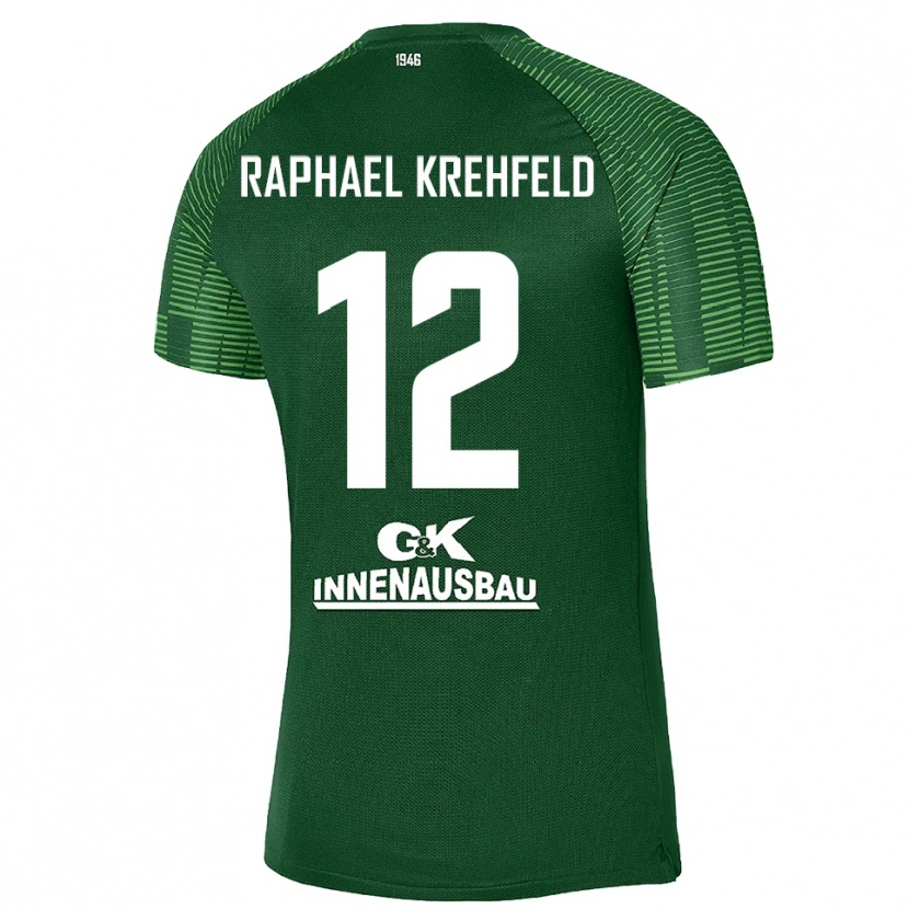 Danxen Dames Luca Raphael Krehfeld #12 Diep Groen Zwart Keepersshirt 2025/26 T-Shirt