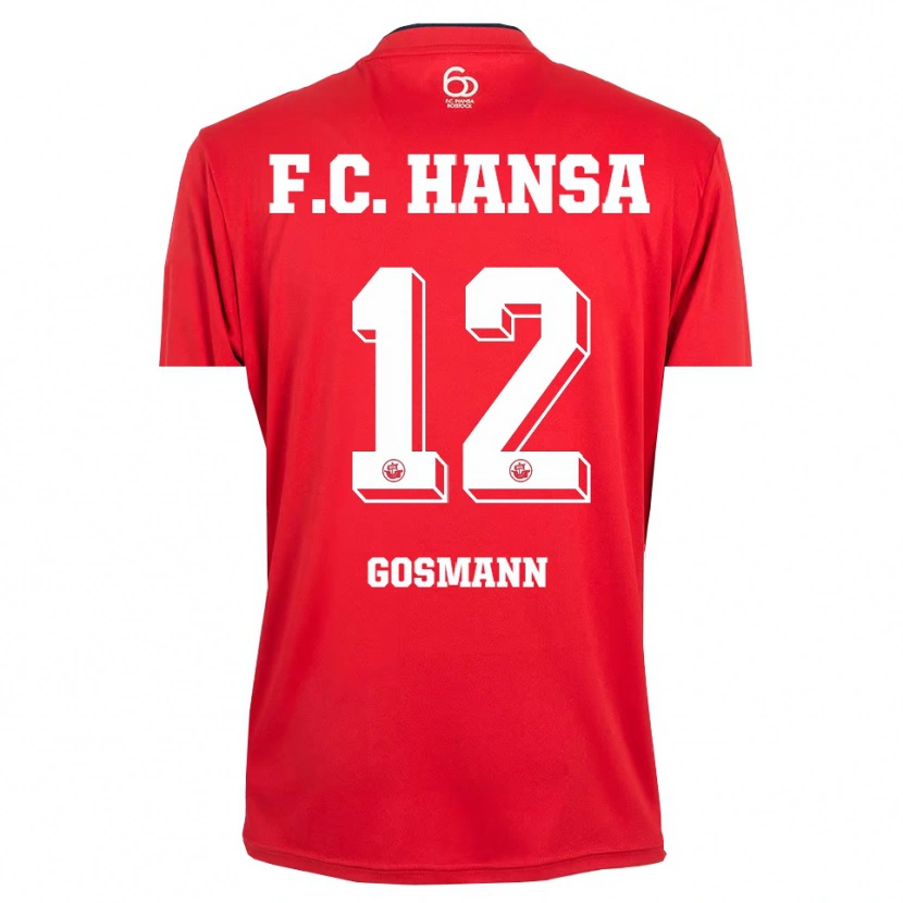 Danxen Dames Hermann Gosmann #12 Rood Wit Keepersshirt 2025/26 T-Shirt