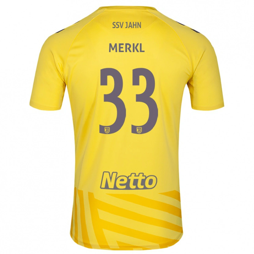 Danxen Dames Maurice Merkl #33 Geel Grijs Keepersshirt 2025/26 T-Shirt