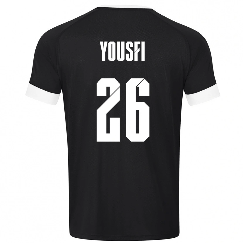 Danxen Dames Elias Yousfi #26 Zwart Wit Keepersshirt 2025/26 T-Shirt