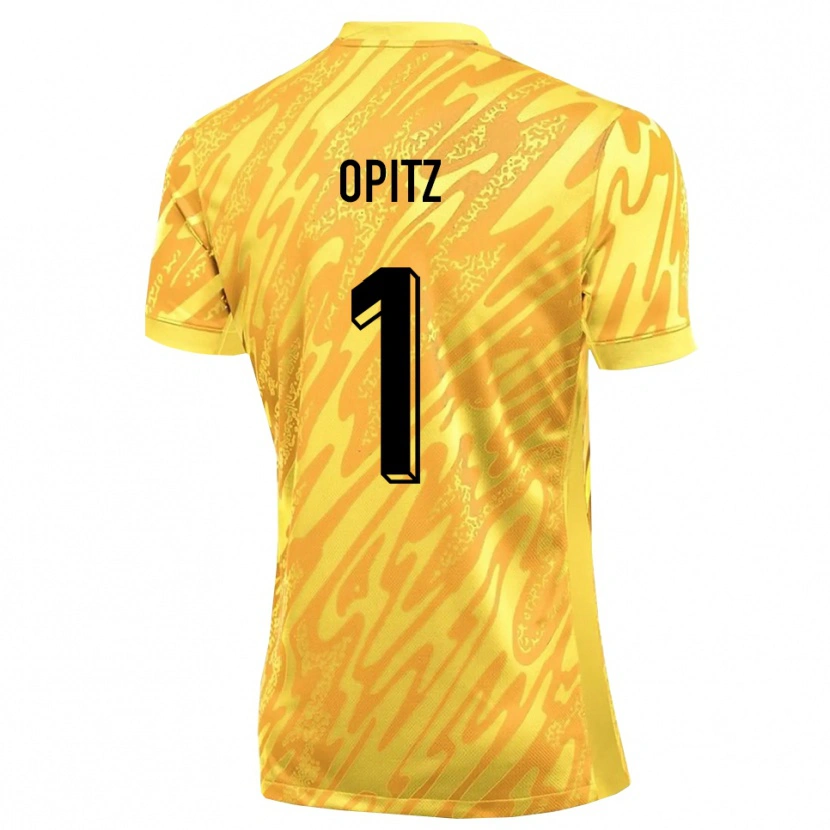 Danxen Dames Tom Opitz #1 Geel Oranje Keepersshirt 2025/26 T-Shirt
