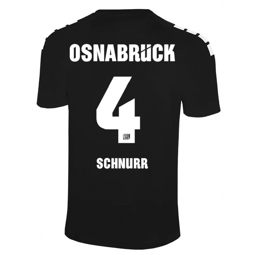 Danxen Dames Maxim Schnurr #4 Zwart Wit Keepersshirt 2025/26 T-Shirt
