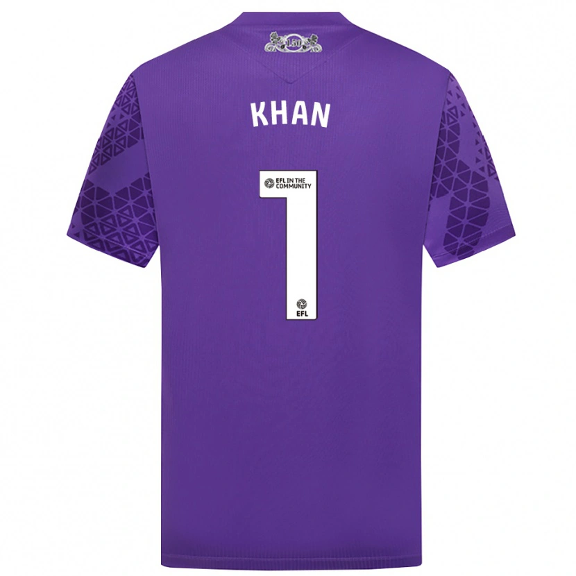Danxen Dames Adam Khan #1 Paars Wit Keepersshirt 2025/26 T-Shirt