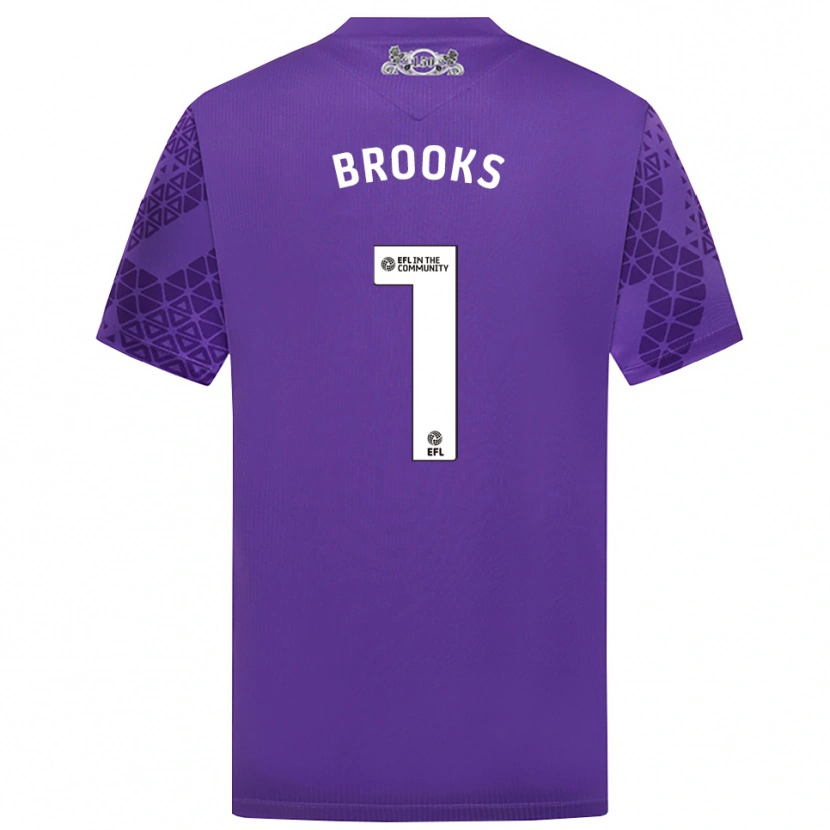 Danxen Dames Alexandra Brooks #1 Paars Wit Keepersshirt 2025/26 T-Shirt
