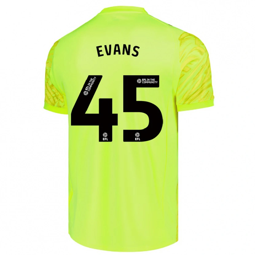 Danxen Dames Harry Evans #45 Fluorescerend Groen Keepersshirt 2025/26 T-Shirt