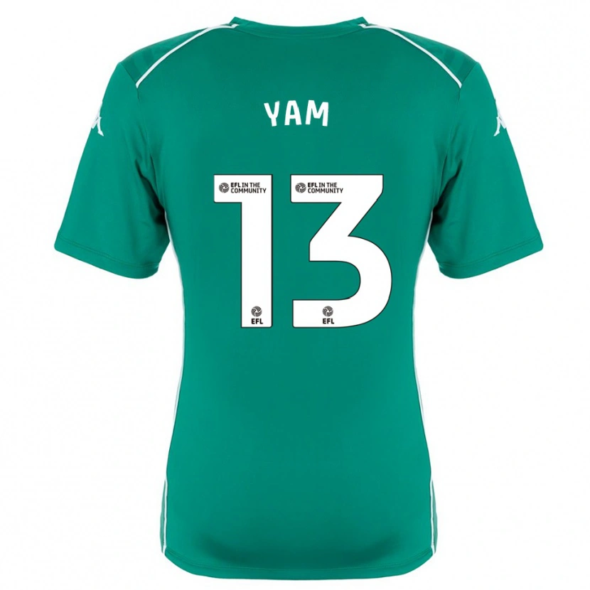 Danxen Dames Callum Yam #13 Groen Wit Keepersshirt 2025/26 T-Shirt