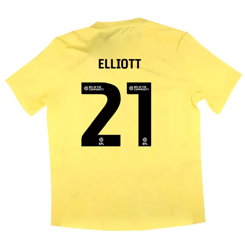 Danxen Dames Felix Elliott #21 Geel Zwart Keepersshirt 2025/26 T-Shirt