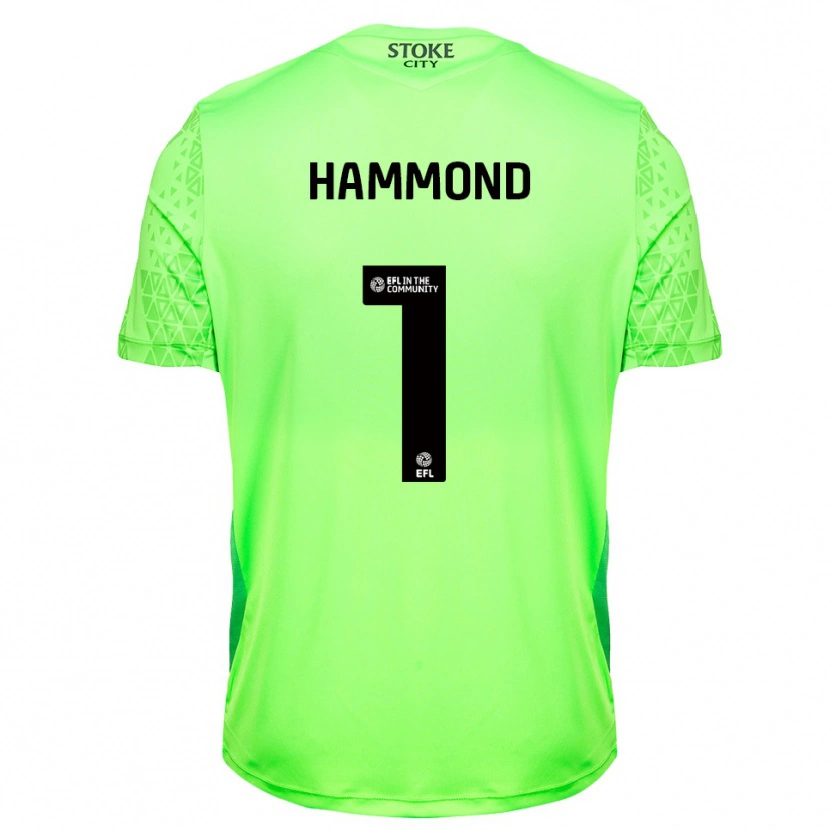 Danxen Dames Alek Hammond #1 Groen Zwart Keepersshirt 2025/26 T-Shirt