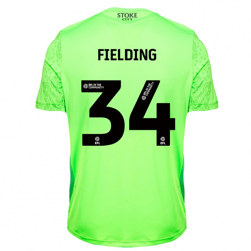 Danxen Dames Frank Fielding #34 Groen Zwart Keepersshirt 2025/26 T-Shirt