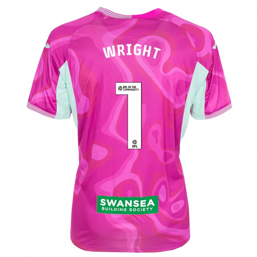 Danxen Dames Tom Wright #1 Magenta Wit Keepersshirt 2025/26 T-Shirt