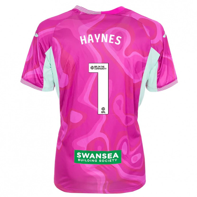 Danxen Dames Charlie Haynes #1 Magenta Wit Keepersshirt 2025/26 T-Shirt