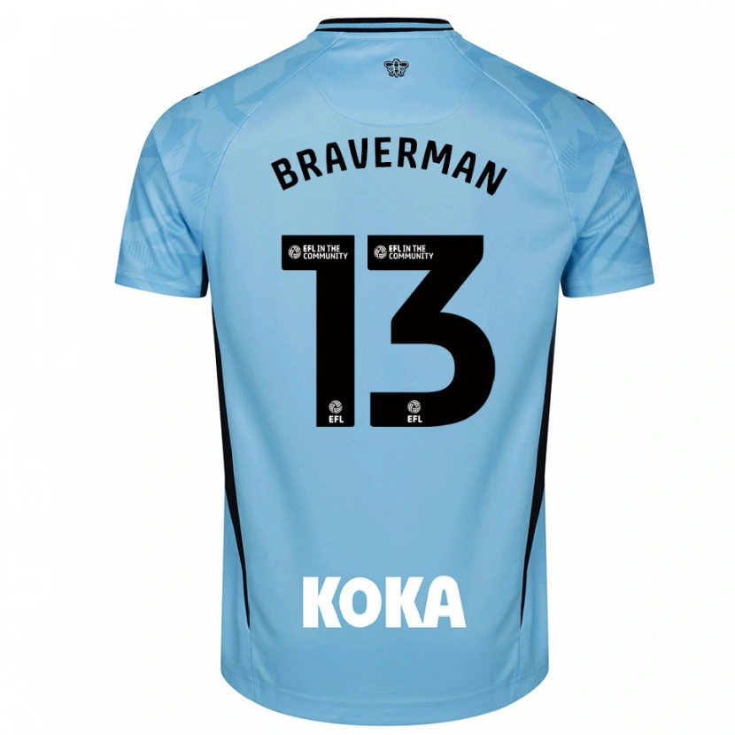 Danxen Dames Zack Braverman #13 Licht Hemelsblauw Keepersshirt 2025/26 T-Shirt