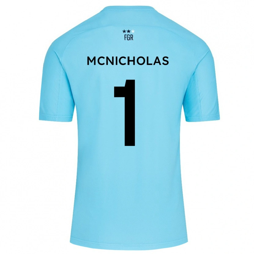 Danxen Dames Luke McNicholas #1 Hemelsblauw Wit Keepersshirt 2025/26 T-Shirt