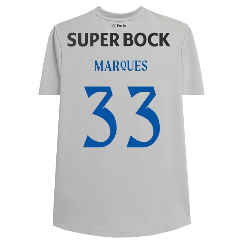 Danxen Dames Bárbara Marques #33 Lichtgrijs Zwart Keepersshirt 2025/26 T-Shirt