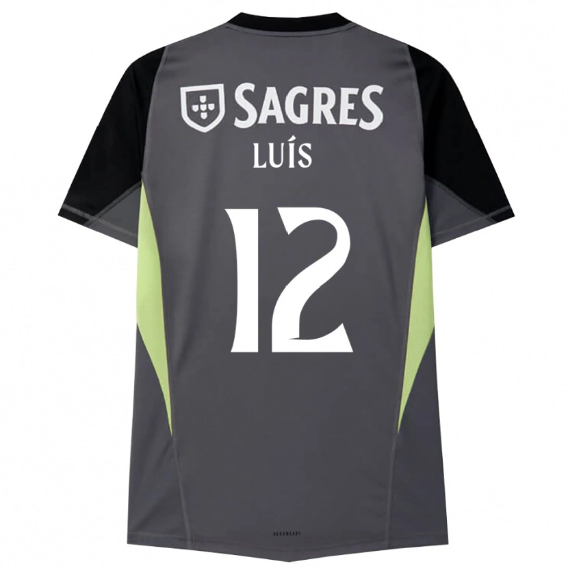 Danxen Dames António Luís #12 Donkergrijs Zwart Keepersshirt 2025/26 T-Shirt