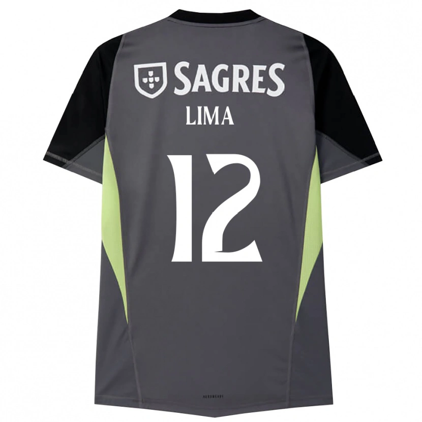 Danxen Dames Thaís Lima #12 Donkergrijs Zwart Keepersshirt 2025/26 T-Shirt