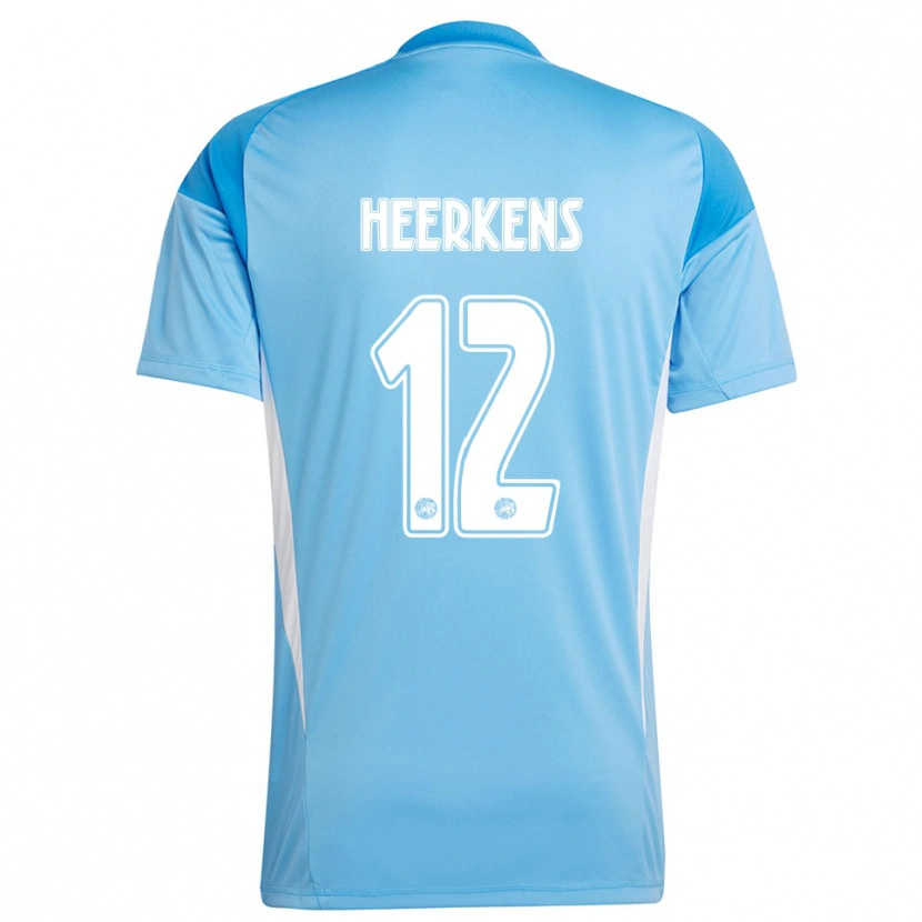 Danxen Dames Joeri Heerkens #12 Lichtblauw Wit Keepersshirt 2025/26 T-Shirt