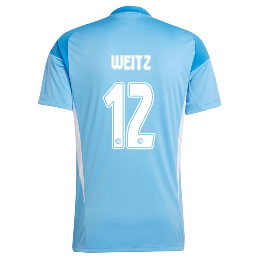 Danxen Dames Axel Weitz #12 Lichtblauw Wit Keepersshirt 2025/26 T-Shirt