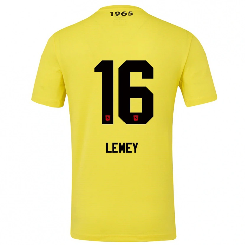 Danxen Dames Diede Lemey #16 Geel Zwart Keepersshirt 2025/26 T-Shirt