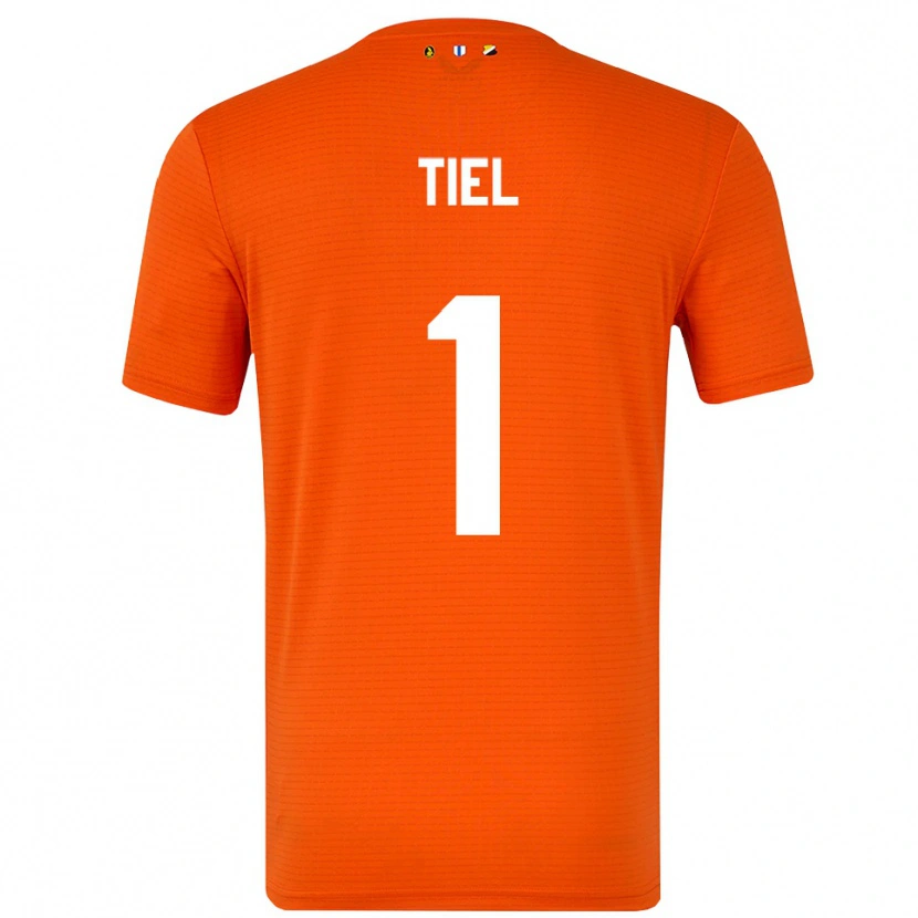 Danxen Dames Mick Tiel #1 Oranje Zwart Keepersshirt 2025/26 T-Shirt