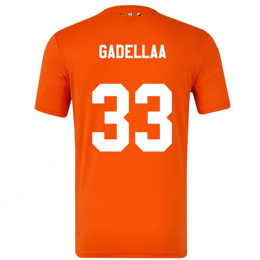 Danxen Dames Kevin Gadellaa #33 Oranje Zwart Keepersshirt 2025/26 T-Shirt