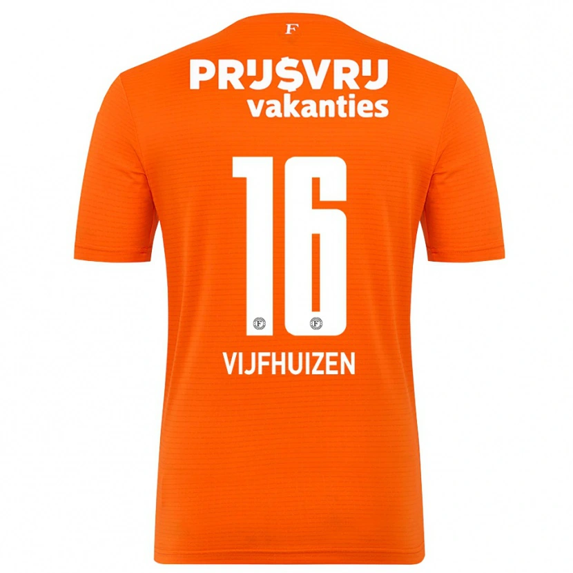 Danxen Dames Beer Vijfhuizen #16 Oranje Zwart Keepersshirt 2025/26 T-Shirt