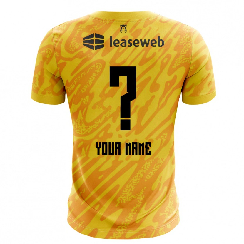 Danxen Dames AZ Alkmaar Oranje Geel Zwart Keepersshirt 2025/26 T-Shirt