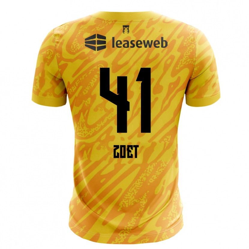 Danxen Dames Jeroen Zoet #41 Oranje Geel Zwart Keepersshirt 2025/26 T-Shirt