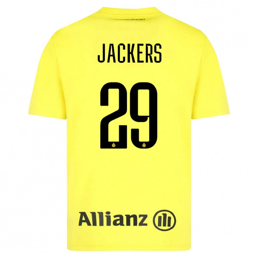 Danxen Dames Nordin Jackers #29 Geel Zwart Keepersshirt 2025/26 T-Shirt